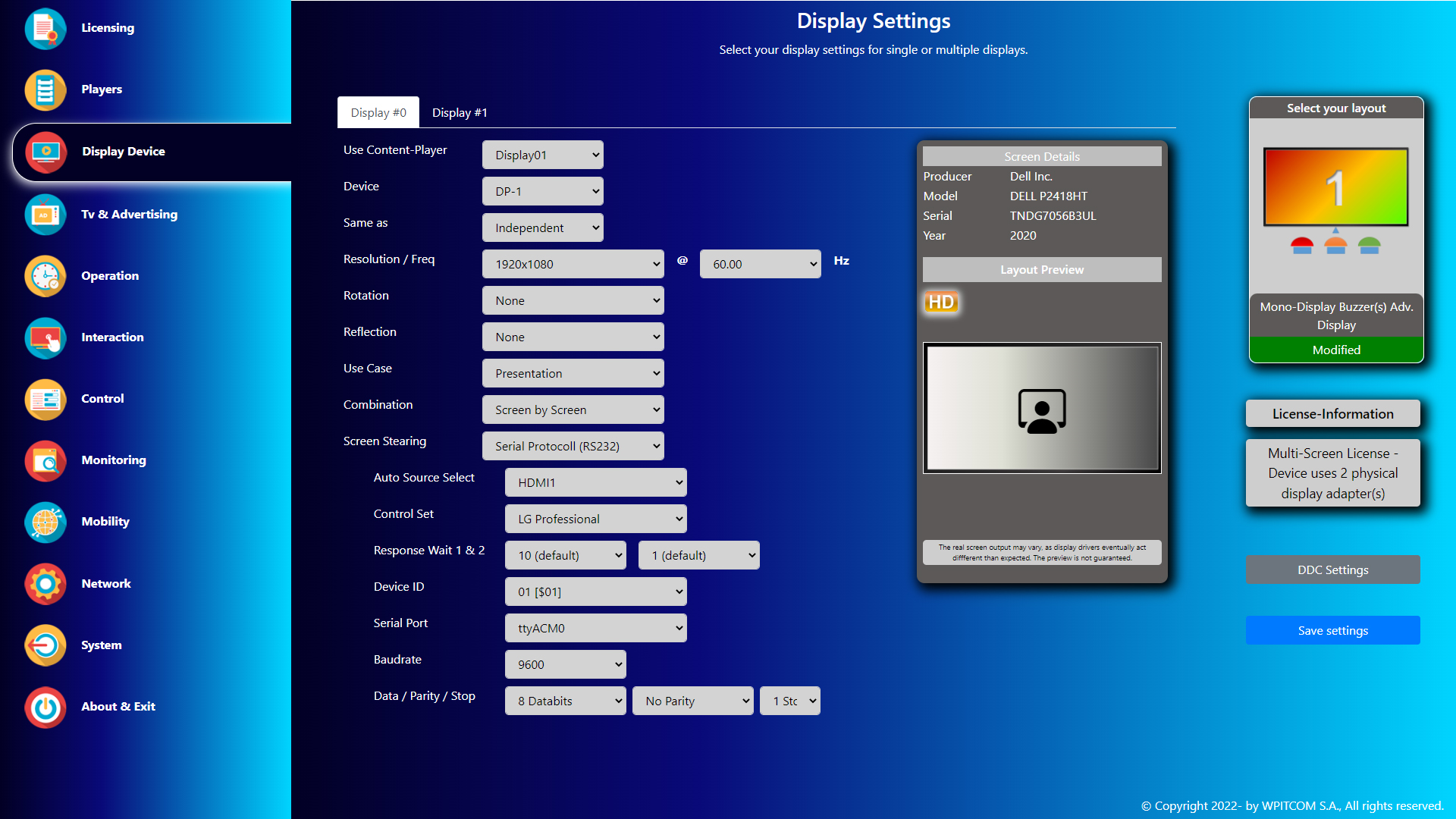 WPITCOM Signage Suite 3 - Einfache Screen Konfiguration