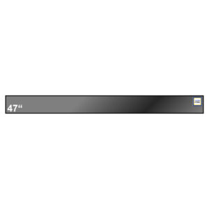 ITMediaShelf47 - Regalschienen-Display 47,1 Zoll Standard