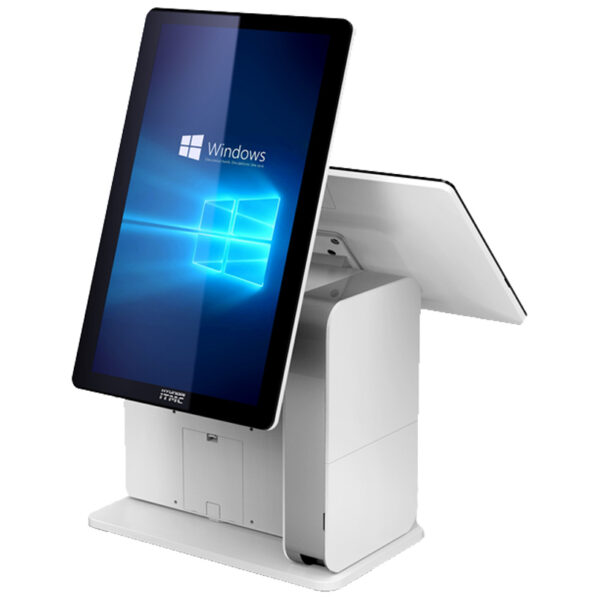 ITMediaConsult hybrid POS systems dual-screen side white